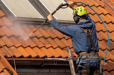 Démoussage et hydrofuge de toiture à Marchezais